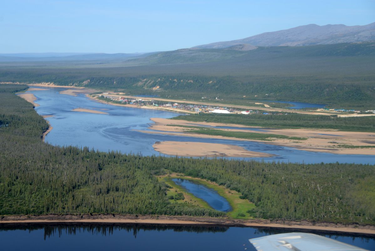 04A Old Crow Yukon And Airport From Airplane
